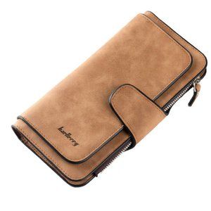 Women's Fashion Wallet-Clutch-Pocketbook Purse in Brown